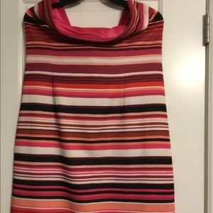 Strapless midi dress